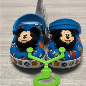 CROCS Kids' Blue Mickey Mouse Slippers